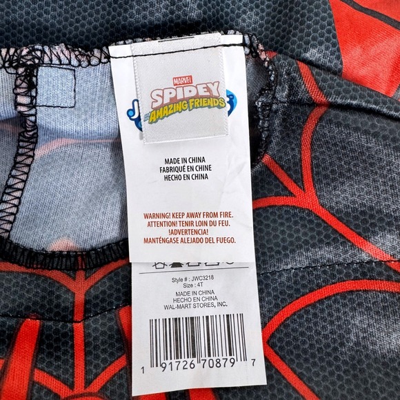 Marvel Spiderman Miles Morales Costume Jumpsuit Kids 4T Cosplay Spidey Bodysuit - Picture 8 of 10